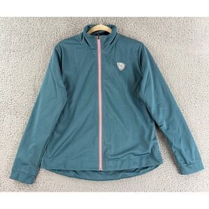 Horseware Full Zip Mesh Jacket Womens XL Teal Pink Equestrian Performance Layer